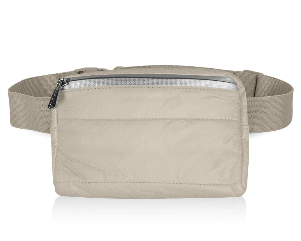 HI LOVE Shimmer Beige Fanny Pack