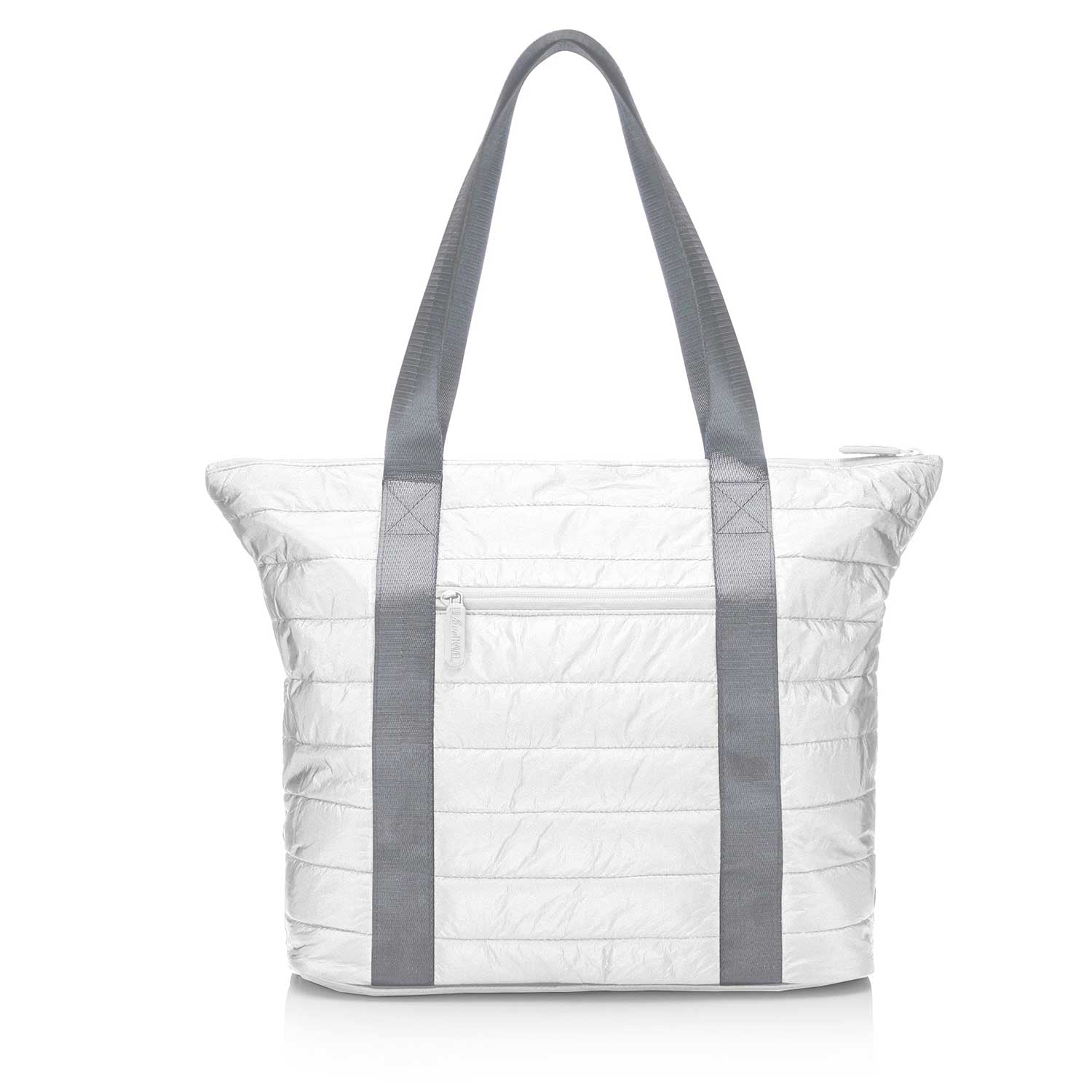 HI LOVE WHITE PUFF TOTE