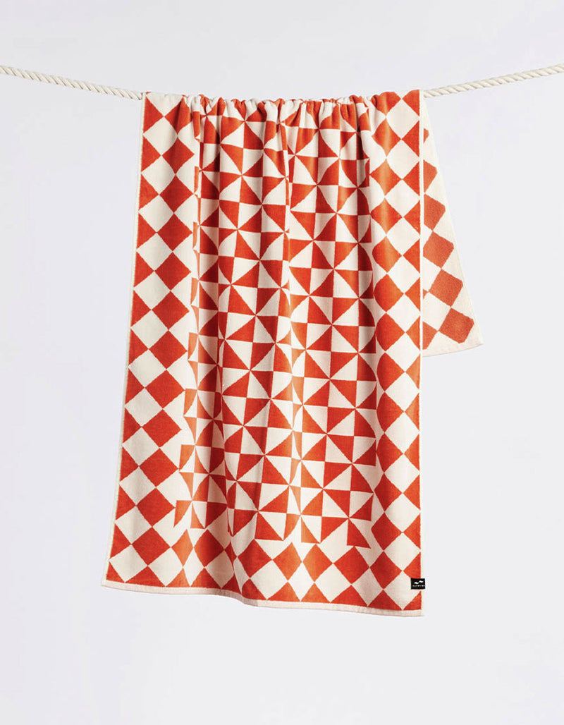 SLOWTIDE GATSBY TOWEL- RUST