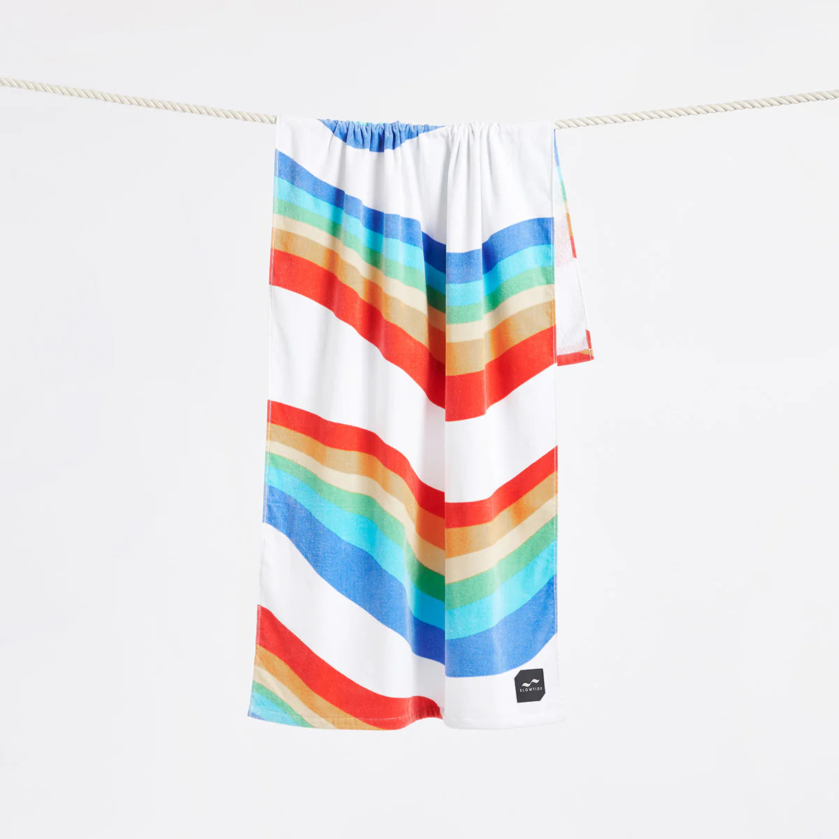 SLOWTIDE TOWEL ROYGBIV - WHITE