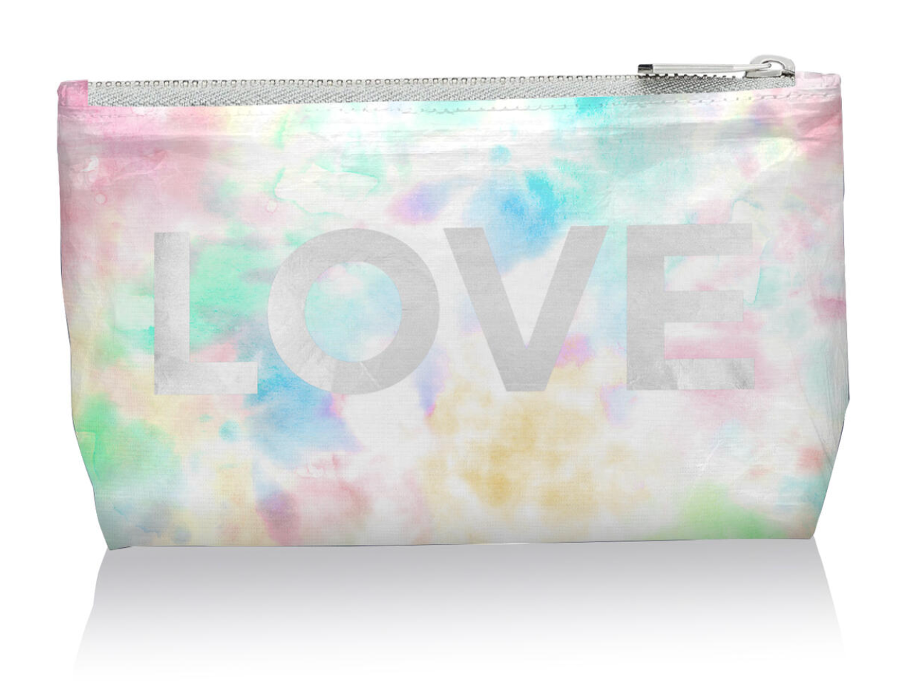 HI LOVE Watercolor Cosmetic Pouch